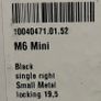 Schaller M6 Mini Locking Tuners - 6-in-line - Left Handed - Black Image 3