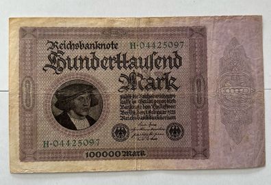Germany 100000 Mark 1923 Banknote