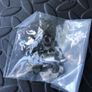Screw in black wood legs with gold tips for furniture 8 Image 3