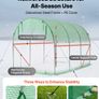 10ft x 7ft Walk In Heavy Duty Polytunnel Greenhouse with Built In Irrigation Image 4
