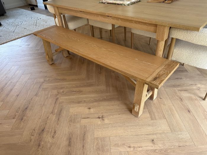 Dining table bench