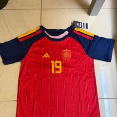 Spain Home Football Kit Age 12-13 World Cup Jersey & Shorts BNWT