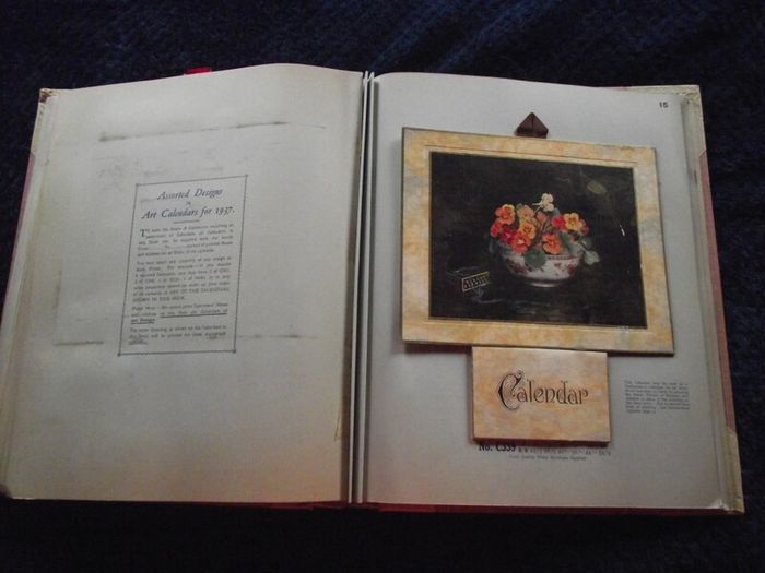 1936 Greeting card and Calendar sample book - The Royal Art Private Christmas Greeting Cards