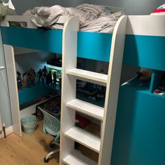 bunk bed with desk