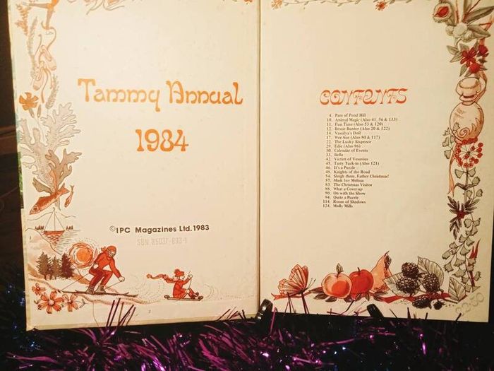1984.Christmas  Tammy Annual 1984. Unclipped. Fleetway /IPC Magazine's 1984.