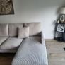 Beige / cream 4 seater sofa with 2 chaise Image 2