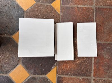 White Porcelain Tile pieces