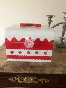 Cute strawberry storage box