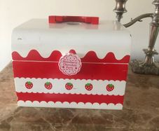 Cute strawberry storage box