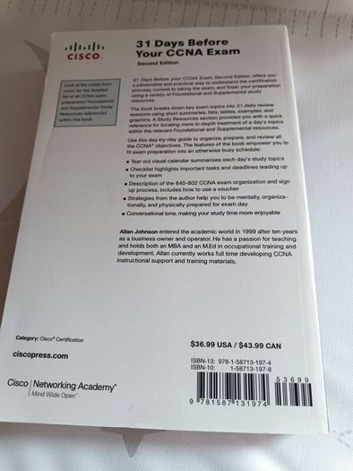 Official Cisco Press study guide: 31 Days Before Your CCNA Exam (Second Edition) by Allan Johnson
