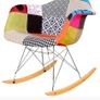 patchwork rocking arm chair Image 3