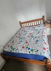 Solid Wood Double Bed Frame Good Condition