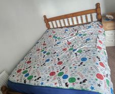 Solid Wood Double Bed Frame Good Condition