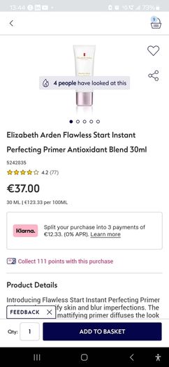 Elizabeth Arden Flawless Start Instant Perfecting Primer 30ml