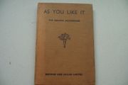 'As You Like It: The Malone Shakespeare'