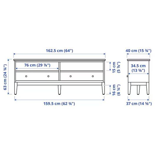 TV Bench Stand Storage Combination