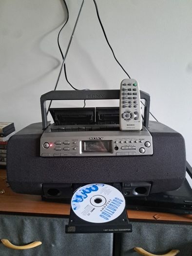 sony radio/double cassette/cd
