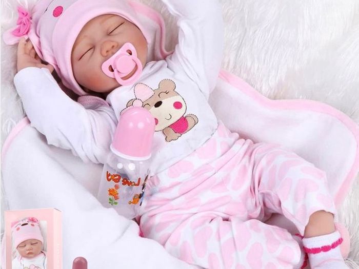 Reborn Dolls, 17 inch Handmade Realistic Reborn Babies Soft Vinyl Body with Feeding Kit, Reborn Baby Doll (DIFFERENT OPTIONS AVAILABLE, SEE PHOTOS)