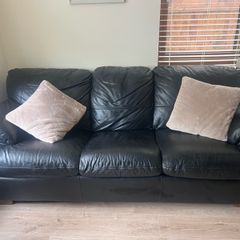3 seater leather sofa