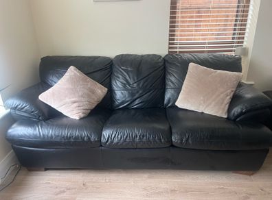 3 seater leather sofa
