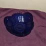 Vintage Cobalt Blue Footed Fruit Bowl Image 3