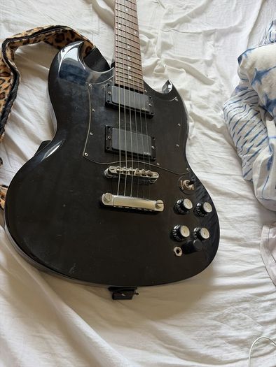 Epiphone SG with EMG 81/85 active pickups and EMG Afterburner