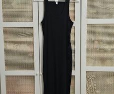 Black Midi Dress H&M S