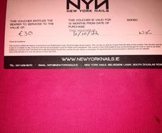 voucher new york nails cork