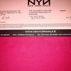 voucher new york nails cork