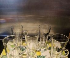 Set 5 glasses mugs