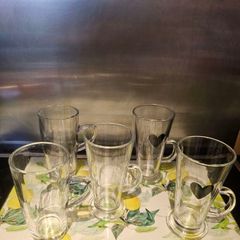 Set 5 glasses mugs