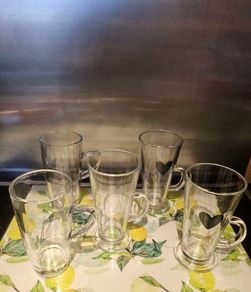 Set 5 glasses mugs