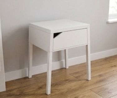 Single IKEA SELJE White Metal