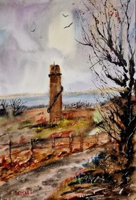 ballycorus leadmines watercolour