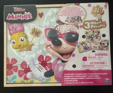 Minnie Mouse 3 wooden puzzles