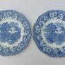 Lovely Vintage Blue and White 9.75 Inch Dinner Plate By Enoch Wedgwood (Tunstall) Ltd, in the Lovely Cottagecore Style "Woodland" Pattern, Excellent Condition Image 5