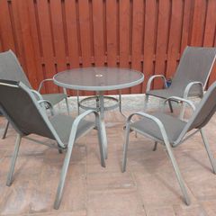 Patio table and chairs