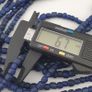 Vintage African Style Irregular Shape Cobalt Blue - 6.5mm-7.5mm Glass Beads Strand Image 2