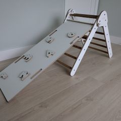 Premium Juupl Folding Pikler Triangle with Reversible Slide/Ramp