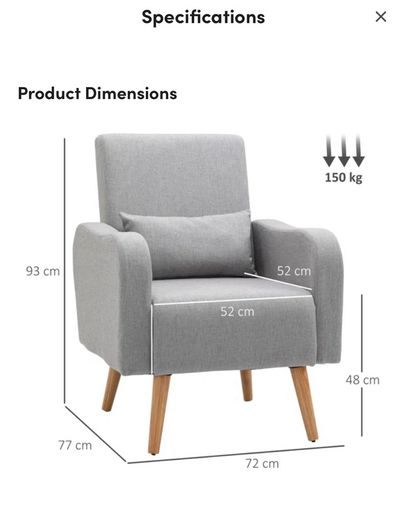 Beautiful Cream Armchair