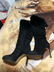 Ladies Dune knee boots size 5