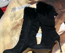 Ladies Dune knee boots size 5