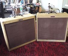 Two Fender Blues Deville guitar amplifiers for sale