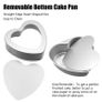 Brand New Heart-Shaped Cake Pans 4/6/8/10in Aluminium Non-Stick Removable Bottoms Image 3