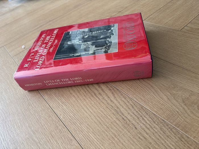Lives of the Lord Chancellors, 1885 to 1940 by R. F. V. Heuston, Clarendon Press, Oxford, reissued with corrections in 1987