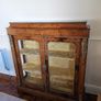 Beautiful Antique-Style Walnut & Marquetry Display Cabinet Image 2