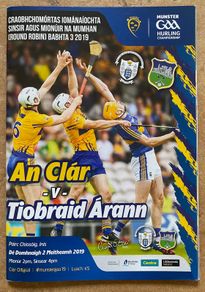 2019 Clare v Tipperary - GAA Munster Hurling Round 3 Programme