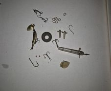 Vintage Fishing Lure Lot - Clear Celluloid Tube & Mepps Giant Killer Mino