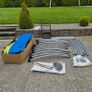 12 ft Trampoline (Plum) & ladder & tie down kit Image 2