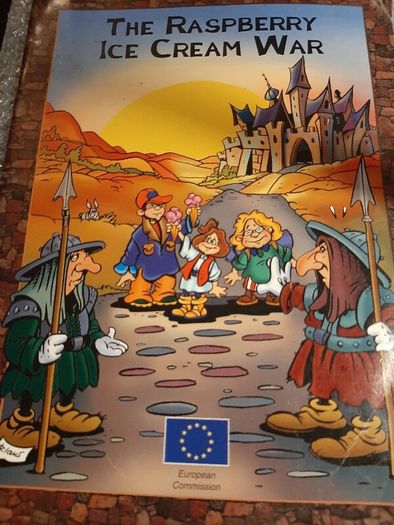 collectable a comic for young people on a peaceful Europe without frontiers